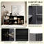 Buffet avec rangement, buffet de rangement décoratif à 4 portes, armoire de sol luxueuse avec armoire autoportante