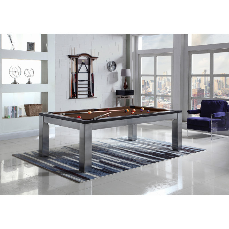 Monaco Slate Pool Table with Professional Installation Included, Black, 7' 6"