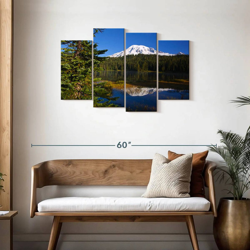 Alvord Mount Rainier In Autumn, 27" H x 43" W