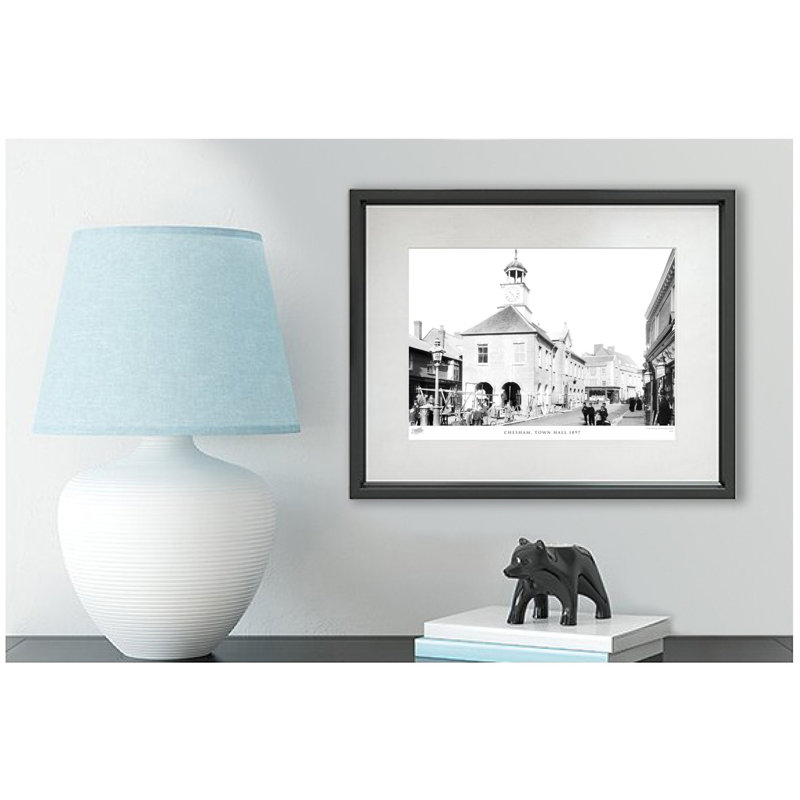 Chesham, Town Hall 1897 by Francis Frith - Single Picture Frame Print, 28cm H x 36cm W x 2.3cm D
