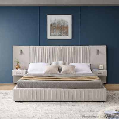 King Size Upholstered Bed Frame