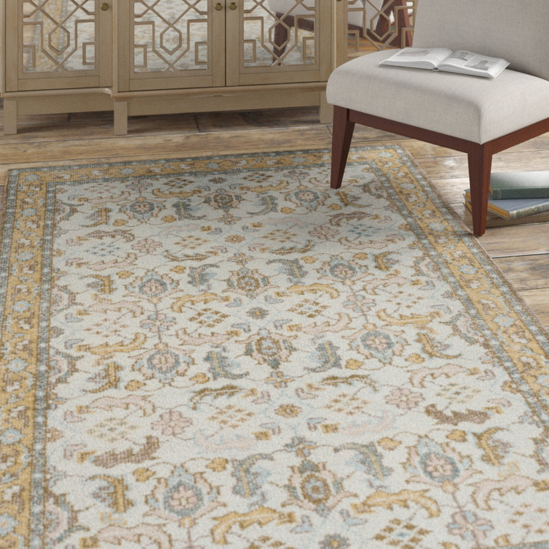Elsea Wool Oriental Indoor Rug, Rectangle 3'6" x 5'6"