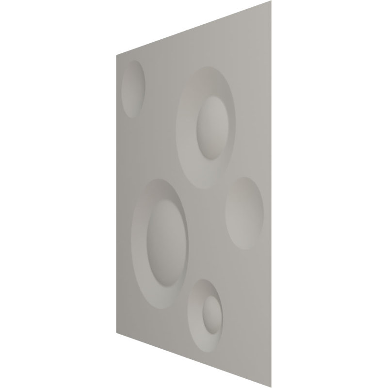 Panneau mural 3D décoratif Cole EnduraWall, H 19,63 po x l 19,63 po x P 0,63 po, Rouille métallique vieillie universelle