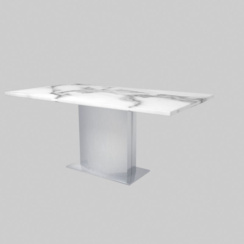 Venilale Marble Top Metal Base Dining Table