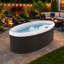 Spa ovale USA Spas Freedom 110 volts pour 2 personnes, 16 jets, en acrylique, prêt à l'emploi, avec ozonateur