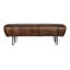 Brisbane Bench In Antique Whiskey Leather