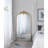 66" X 36" Full Length Mirror, Arched Mirror Hanging Or Leaning Against Wall, Large Gold Mirror For Living Room