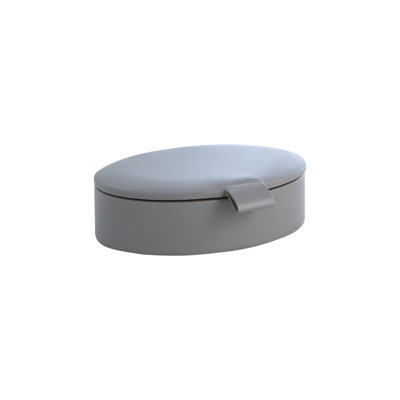 Signature Oval Leather Box