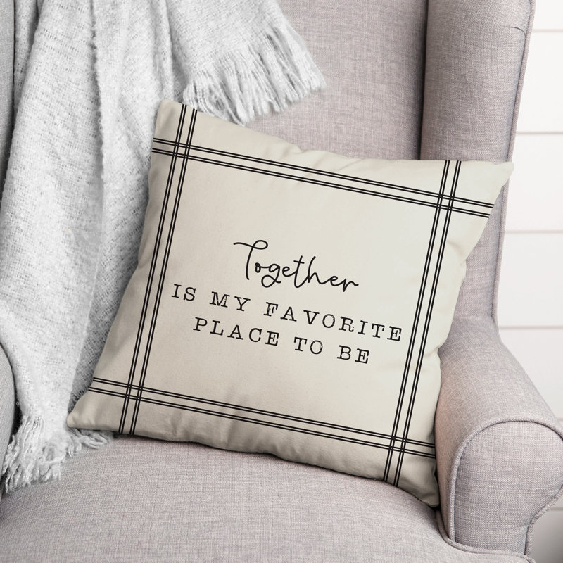 Housse de coussin carrée extérieure favorite place, Blanc