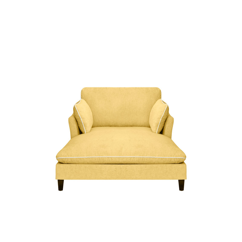 Canapé-lit 51,2 po Modern, Jaune