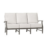 Croquet 76" Wide Outdoor Patio Sofa with Cushions