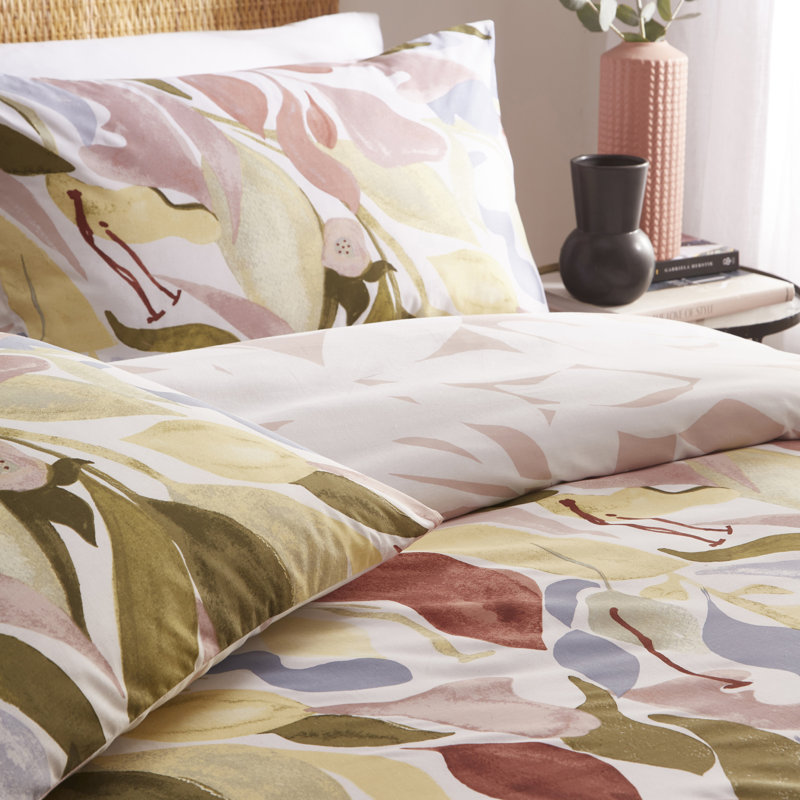 Cotton Blend Abstract Duvet Cover Set with Pillowcases Included, Super King Duvet Cover + 2 Standard Pillowcases