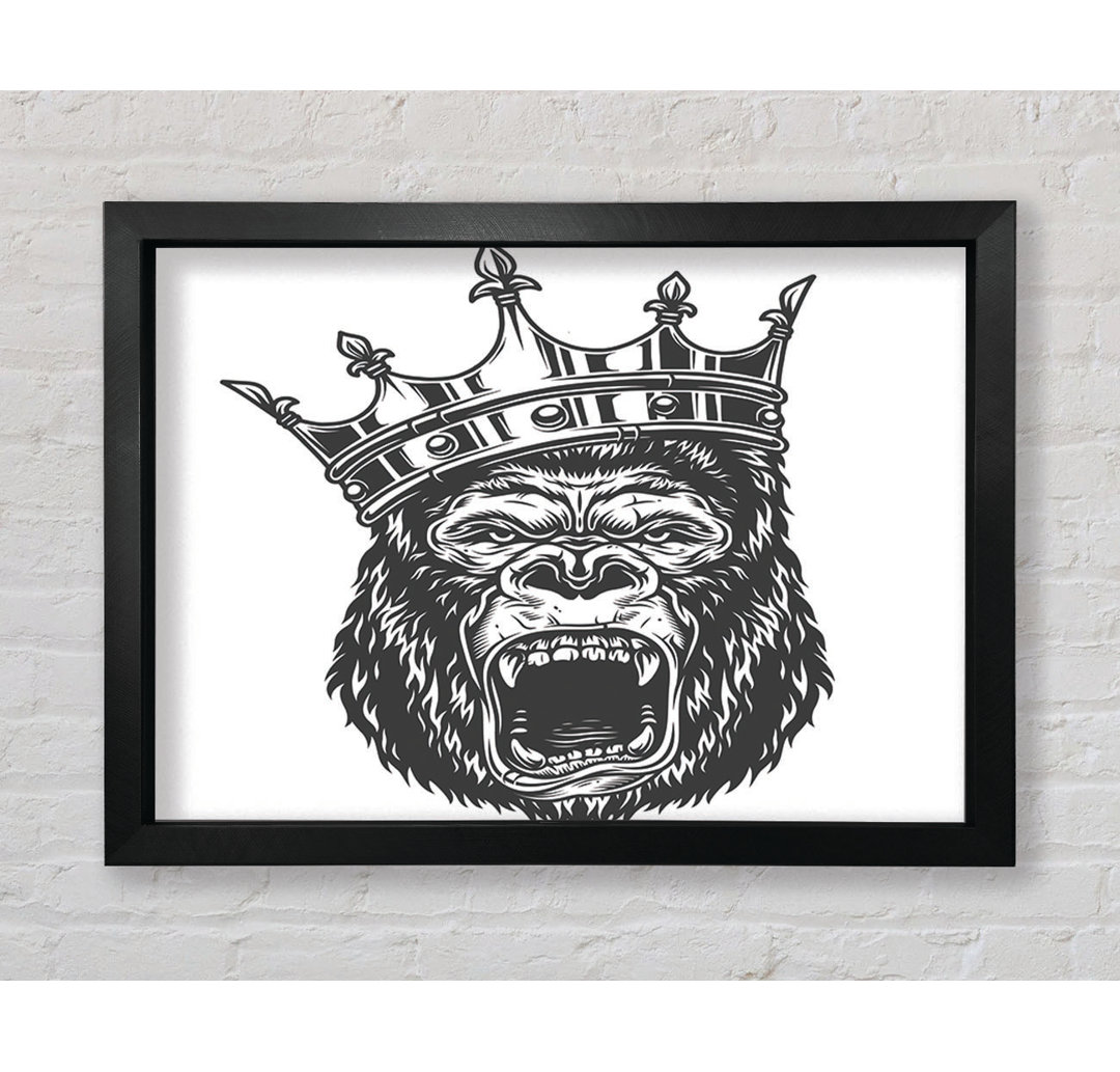 King Kong Crown Gerahmter Druck