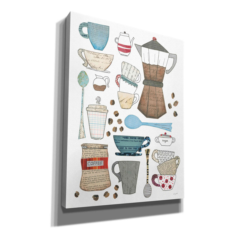 Impression de tableau Carley Coffee I V2 sur toile par Courtney Prahl, H 16 po x l 12 po x P 0,75 po