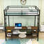 Bunk Bed With Desk, Charging Station And Storage Shelves-852026278