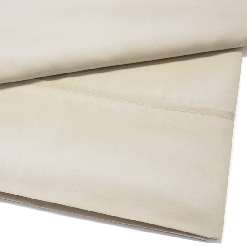Single Flat/Top Sheet Only, Ultra Soft Double Brushed Microfiber, Cream, King Flat Sheet