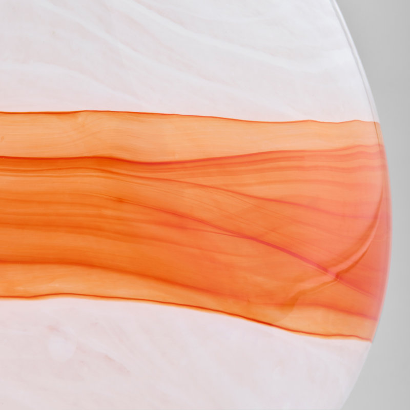 Pacaya Handcrafted Glass Table Vase, 11" H x 8" W x 5.5" D