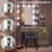 Gray Makeup Vanity With Lights