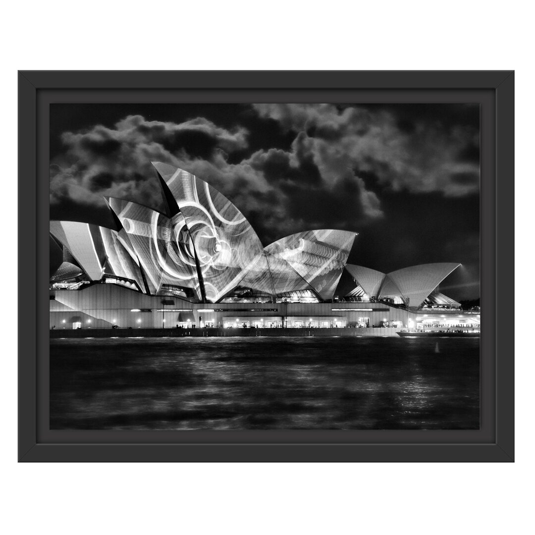 Sydney Opera House Lights Gerahmter Fotokunstdruck