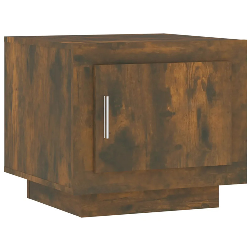 Jahna Solid Coffee Table with Storage, Smoked Oak