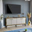 59'' Wide Rectangle Console With Reflective Strip-110432428