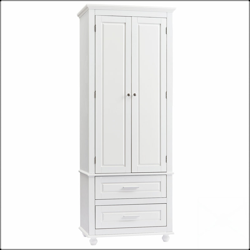 Grande armoire de rangement avec deux tiroirs pour la salle de bain ou le bureau, maximisant l'espace et l'efficacité organisationnelle