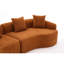 Salon 4 éponges orange - sièges confortables avec revêtement en chenille sans coins