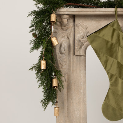 Hanging Metal Bells on Jute Rope