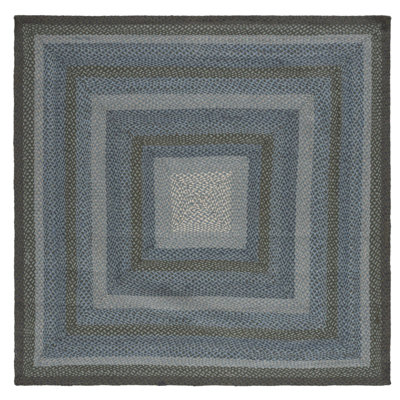Braided Flat Weave Jute Geometric Rug