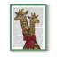 «Giraffes and Bow», reproduction encadrée-1349866965-1349866961