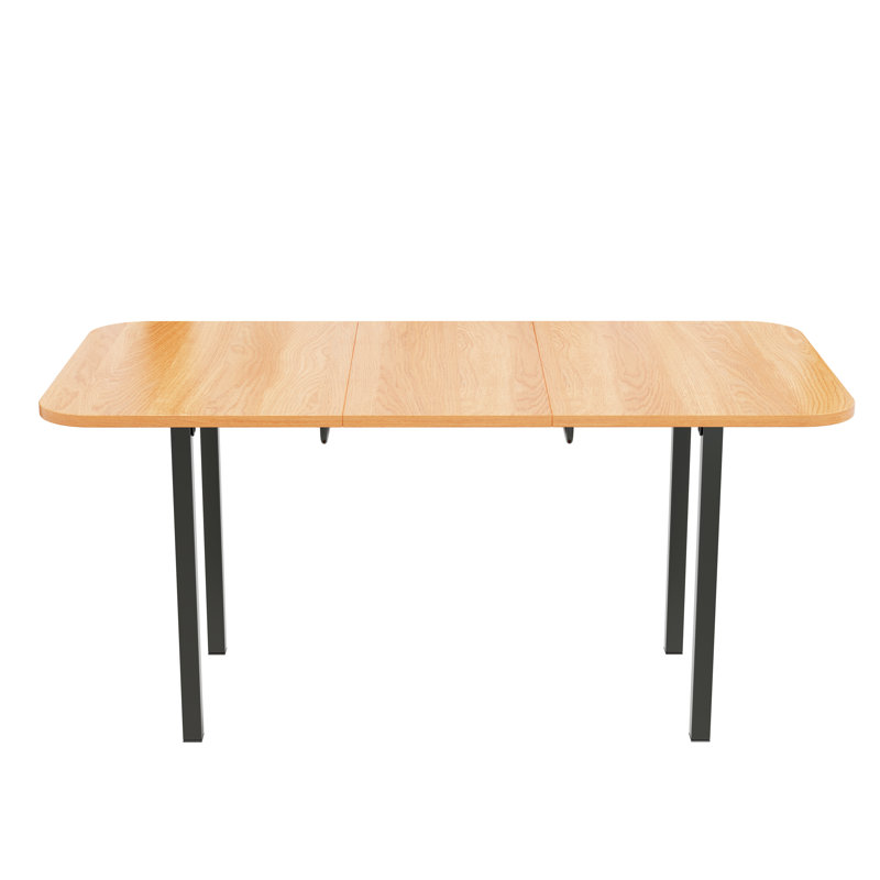 Arkisha Extendable Metal Base Dining Table