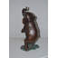 Statue en bronze de l'éléphant Jaylon dansant et jouant de l'accordéon - 13 po x 11 po x H 22 po