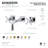 Kingston Brass Millennium Two-Handle 3-Hole Wall Mount Bathroom Faucet-51242180-113043151