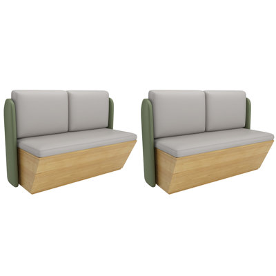 Banc rembourré en similicuir