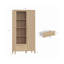 Chartrand 86 cm Tall Display Cabinet in Oak Elegant