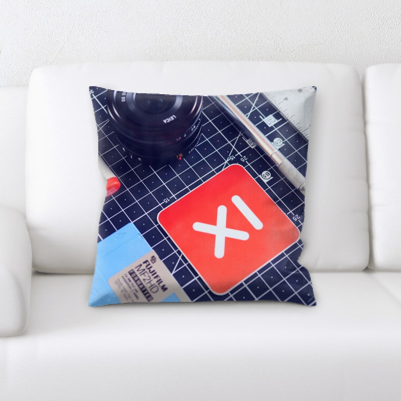 Microsuede Reversible Throw Pillow