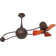 Brisa 2000 - Rotational Ceiling Fan - Brushed Copper Finish - Mahogany Tone Blades