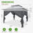 11 Ft. W x 11 Ft. D Pop Up Instant Steel Patio Gazebo with Solid Wall-86915908-86915907