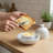 Artisan Marble Butter Keeper Set – Handmade Butter Dish with Lid and Knife – Keeps Butter Fresh, Soft and Easy to Spread – Elegant Kitchen and Tabletop Decor-1339274541