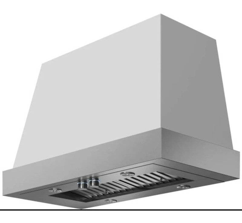 Torino 48 pouces, capot blanc seulement, soufflerie séparée, Matte White