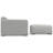 Rex Modular Sofa and Ottoman Set 88-inch-wide 2-Seater Couch and Matching 34-inch-wide Table Ottoman for Living Room