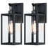 Schock Matte Black Outdoor Wall Lantern