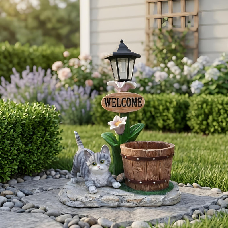 Jardinière allongée solaire pour jardin