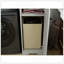 Armoire de rangement au-dessus de la laveuse et de la sécheuse convenant aux machines à laver compactes, organisateur de rangement pour salle de lavage avec 1 panier à linge, 4 portes, 1 tiroir et 2 tablettes réglables - blanc antique