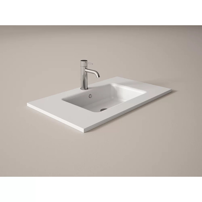 28 comptoir de meuble-lavabo simple avec trous de robinet