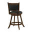 Tabouret pivotant Caesare en brun et noir-41772983