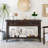 Console Table with Three Top Drawers and Open Style Bottom Shelf-1845414269