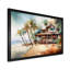 Tropical Beach House - art mural de plage côtière pour le salon-402331743-402332066