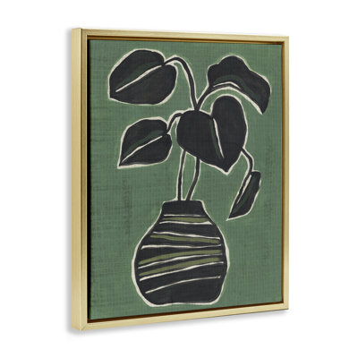 Cadre flottant vert pour plantes d'intérieur, design par June Erica Vess