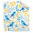 Bleu moyen / jaune clair